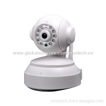 Plug-and-play Function 2-way Audio 10m IR Distance H.264 IR Indoor Wireless Wi-Fi IP Camera, 720P
